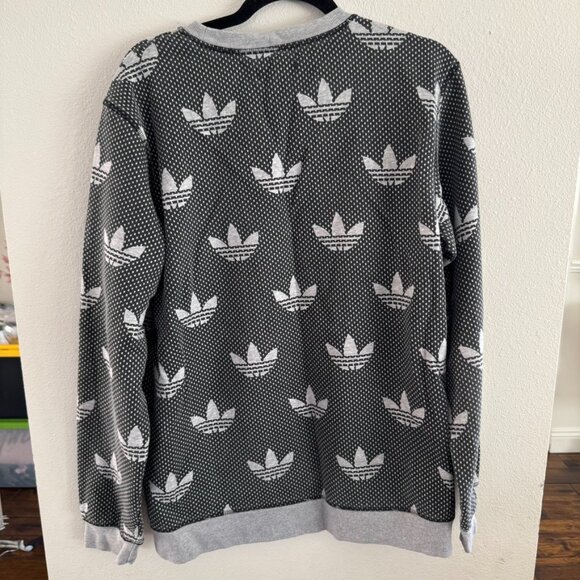 Adidas Originals Trefoil Logo Crewneck Sweatshirt Size Large - Picture 2 of 3